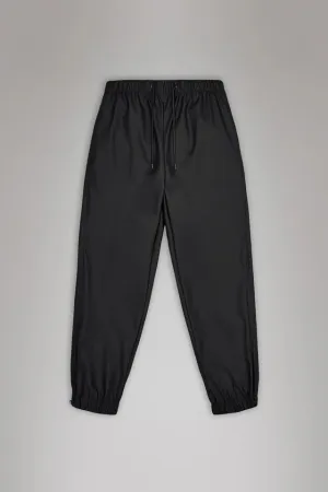 Rains Pants Regular W3 Black Stretch Panels Sport Friendly