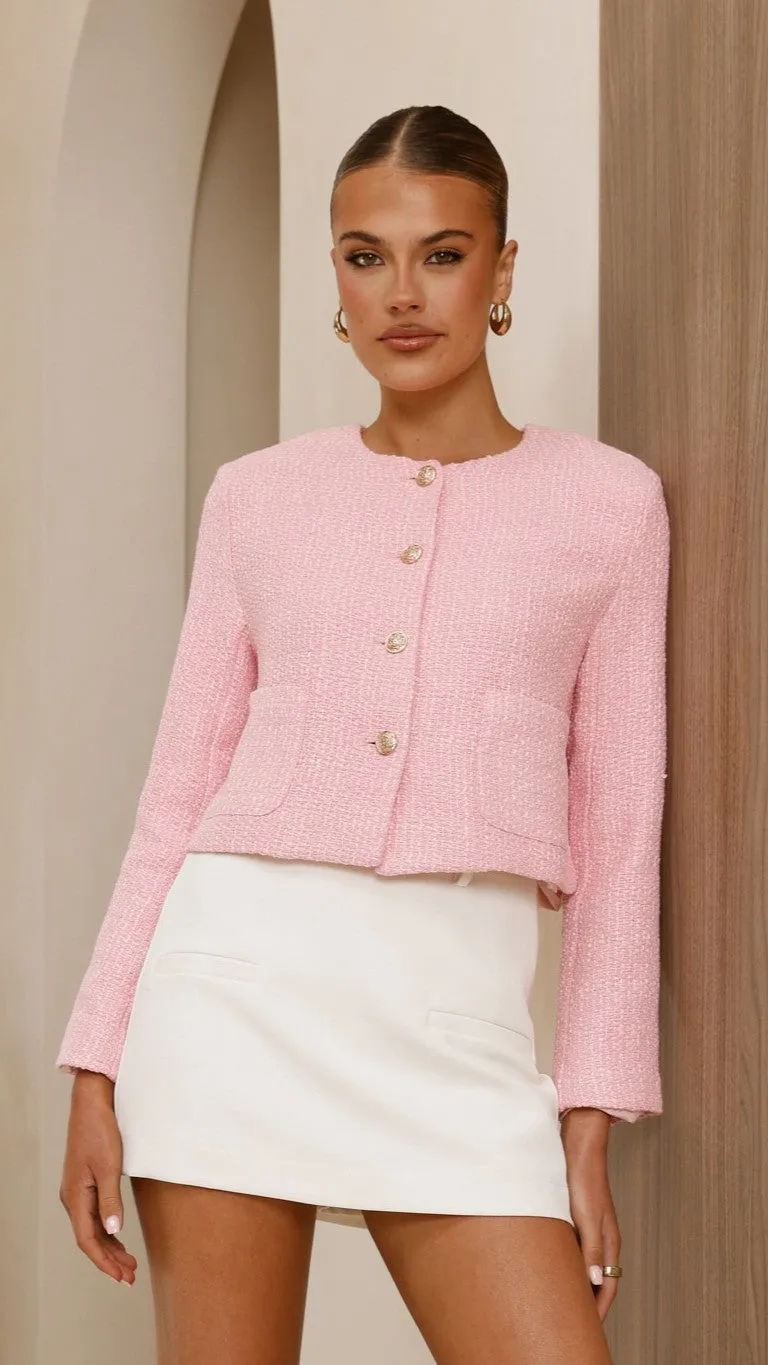 Laina Jacket - Pink snag resistant