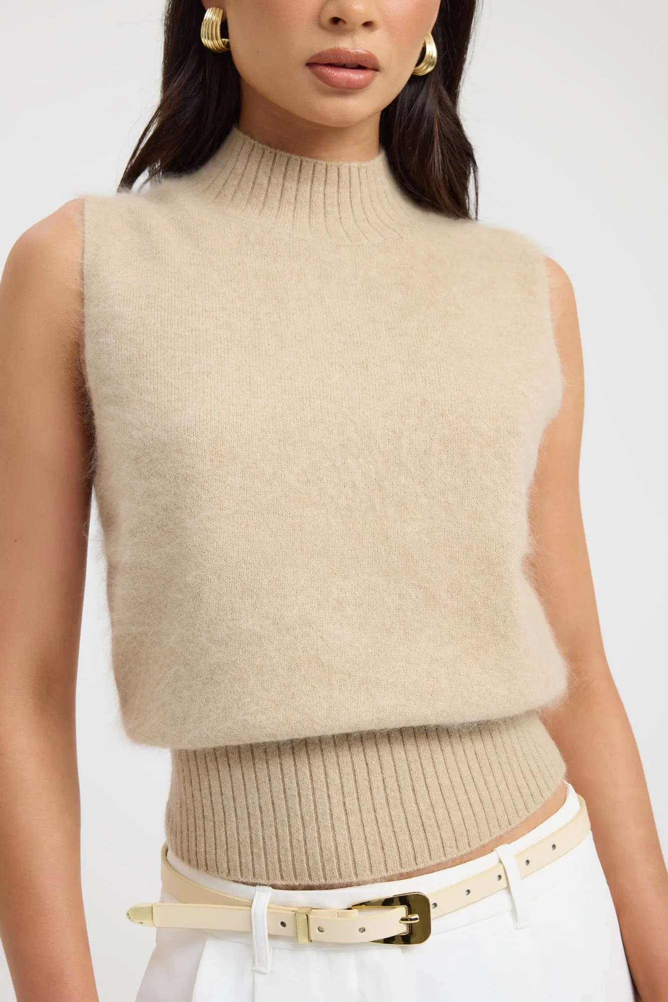 Layered Edging Simple Casual Style Geneva Tank