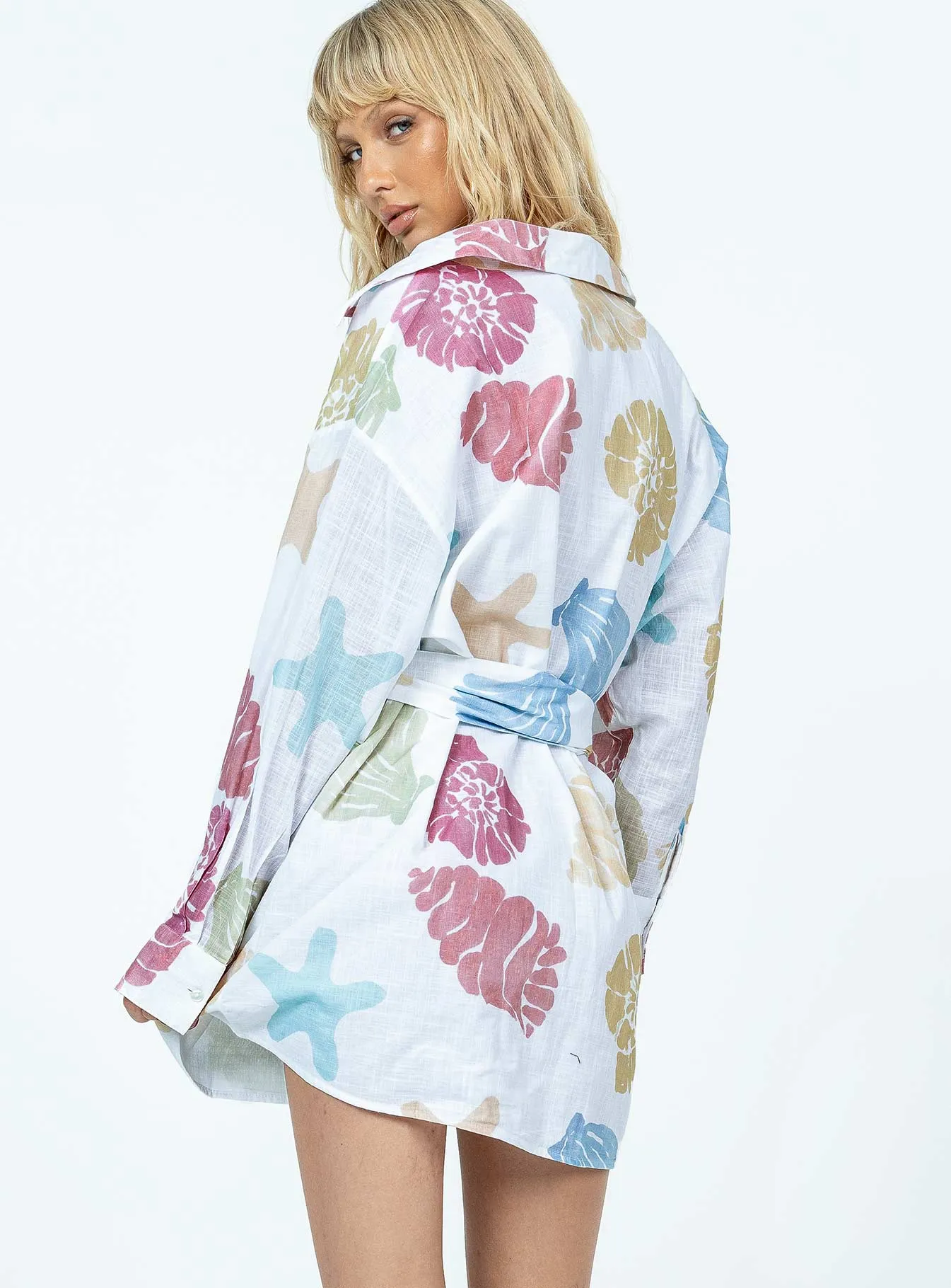 Sea Life Shirt Dress Multi Weekend Fresh