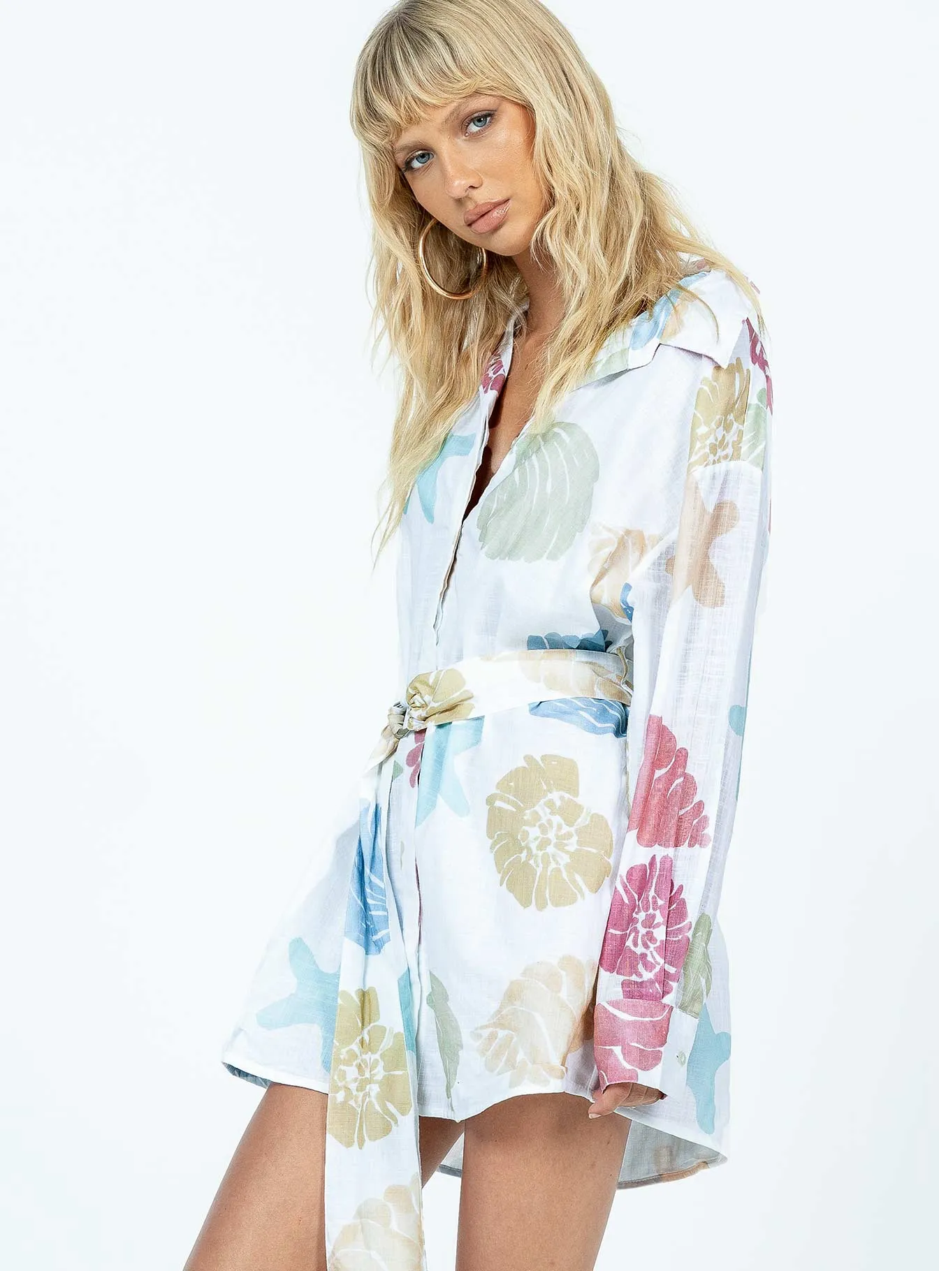 Flexible Fit Sea Life Shirt Dress Multi