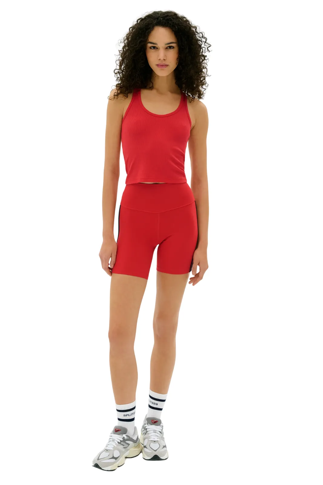 Ella HW Airweight Short, Pirate Red/Indigo Athletic Fit