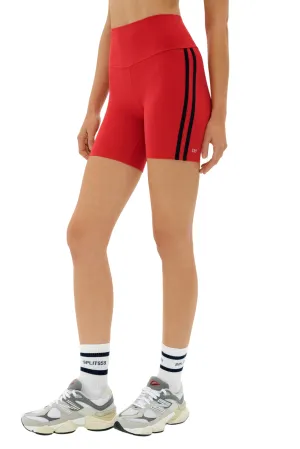 anti - static Ultimate Ventilation Channels Ella HW Airweight Short, Pirate Red/Indigo