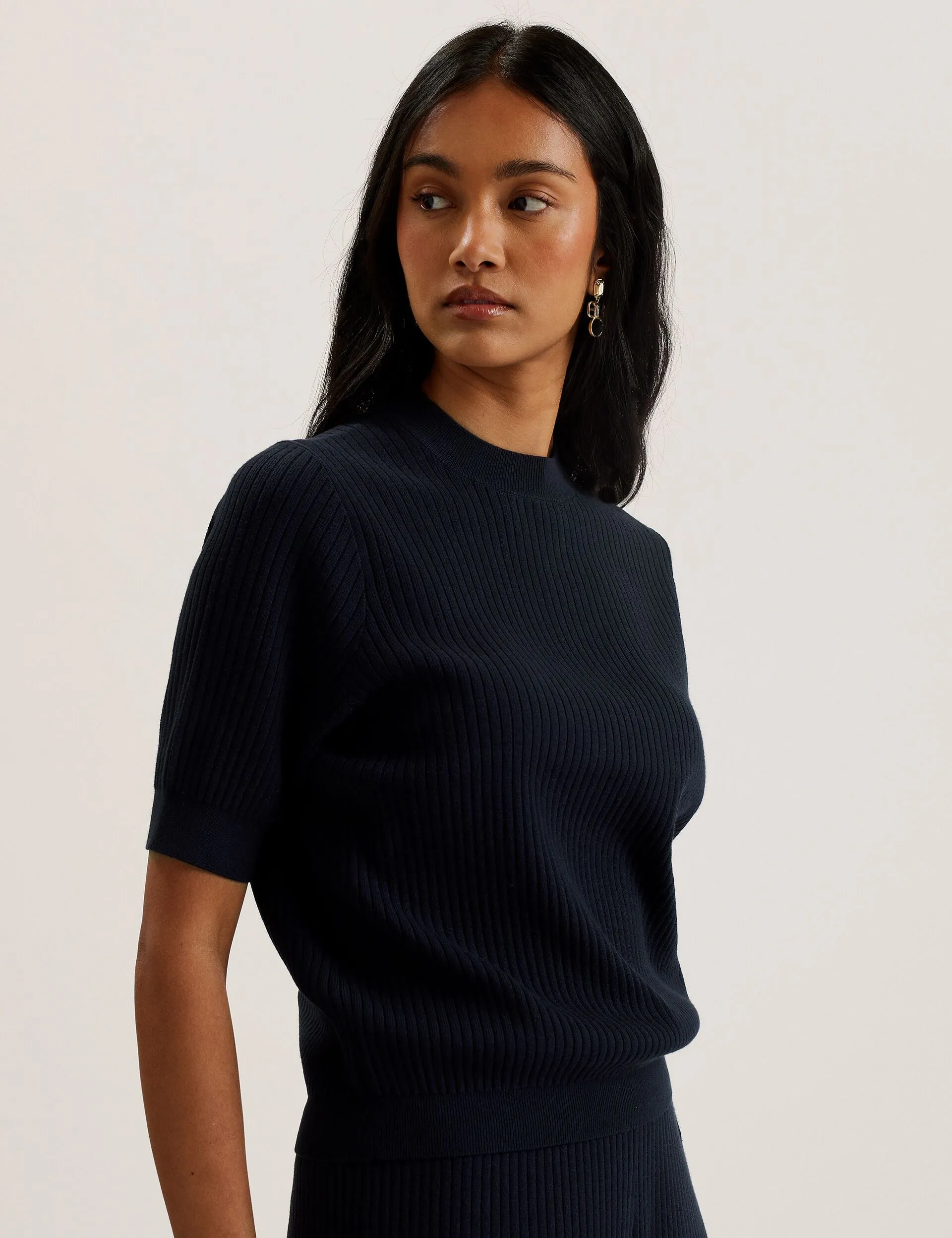 ELLIHAA | NAVY WrinkleResistant Knit