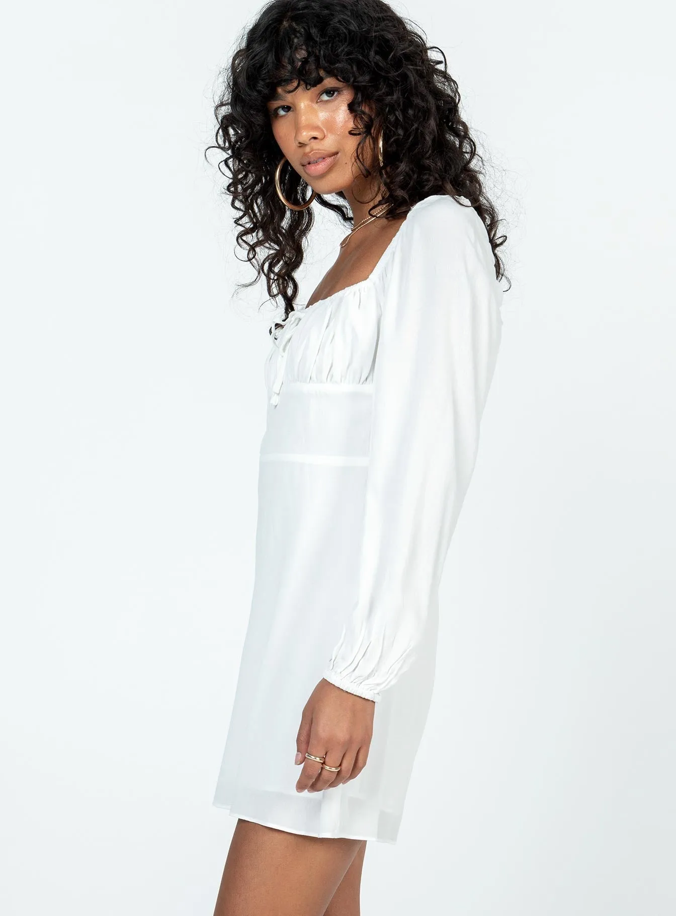 Layered Fit Elvira Mini Dress White