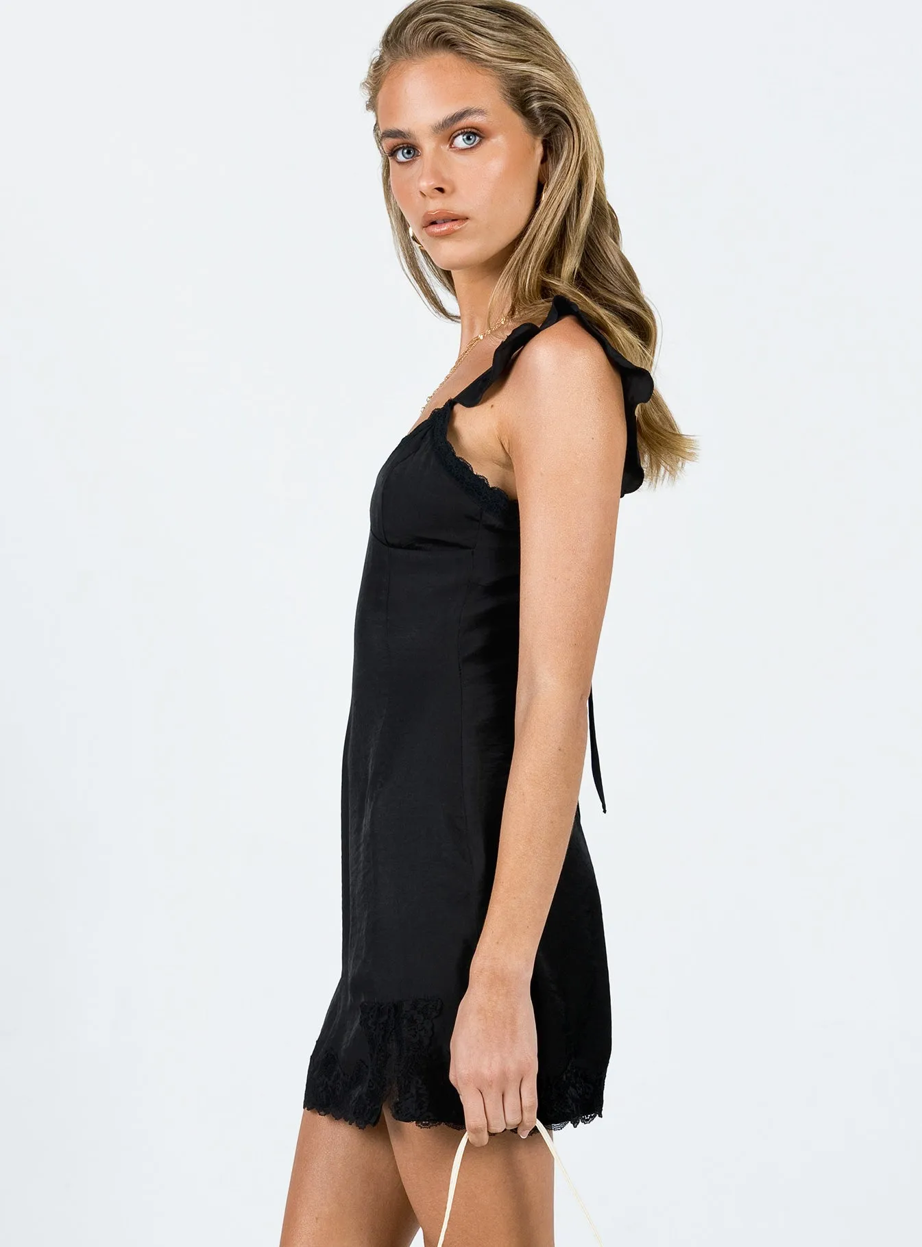 Lounge Vibe Emanuel Mini Dress Black