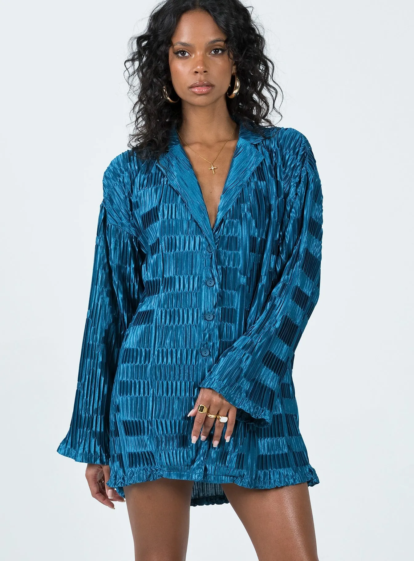 Wilkinson Mini Dress Blue Classic Movement Vibrant Design