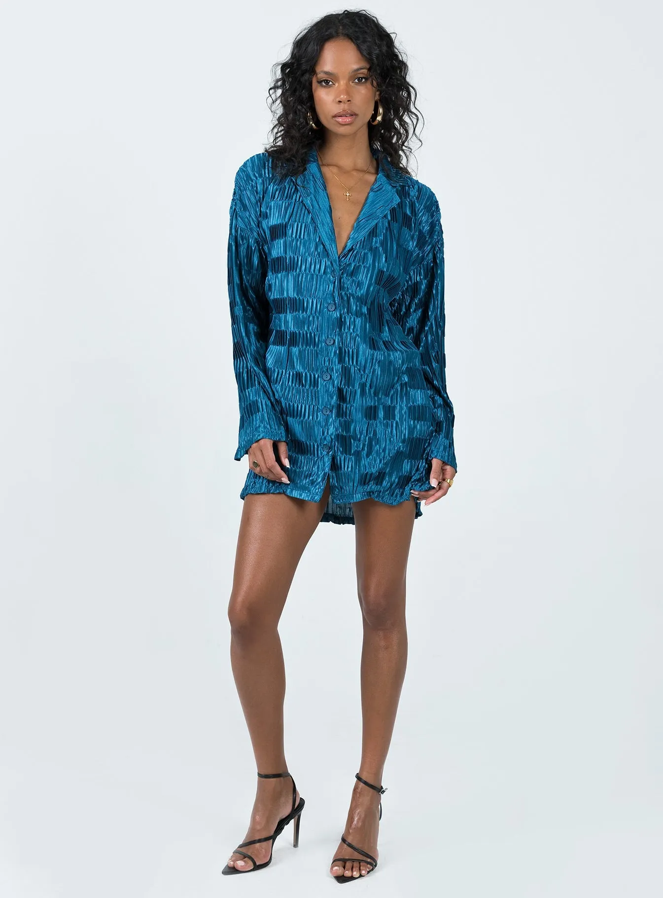 Wilkinson Mini Dress Blue Brunch Tone Day Romance