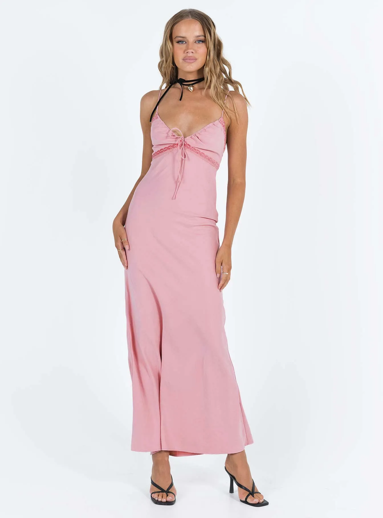 Emily Maxi Dress Gin Fizz Pink Versatile Look