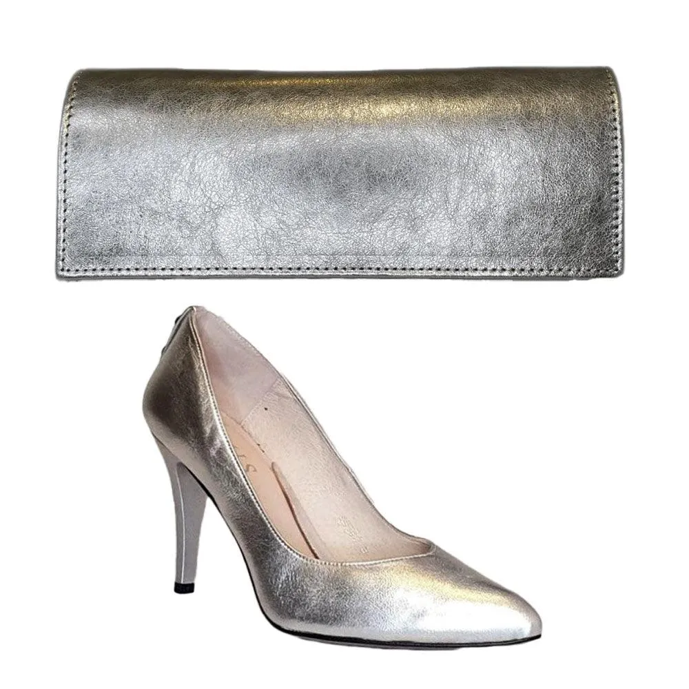 High Heel Sandals for Weddings Emis Womens Shoe S8027 Silver