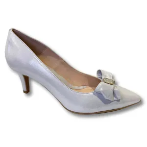 Emis Womens Shoe S8298 White/Silver Fashion Booties pointed heel sandals