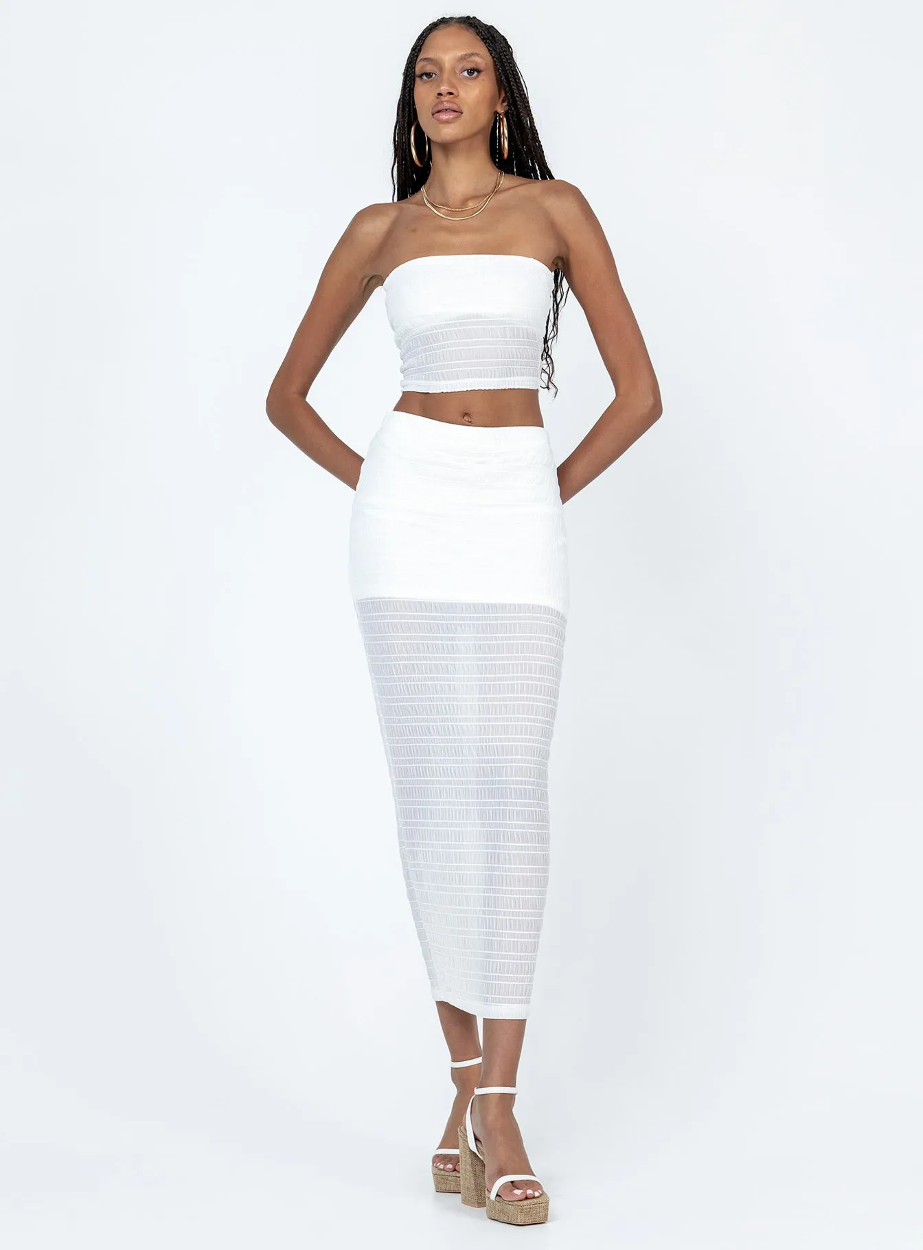 Emmie Set White Chic Fit Refined Style