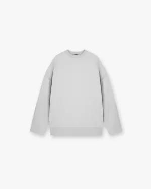 Cozy Layers Epic Raglan Sweater - Light Grey