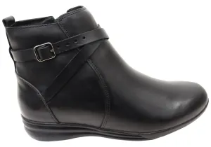 Via Paula Lane Womens Comfortable Brazilian Leather Ankle Boots Quick Dry Technology Farmer