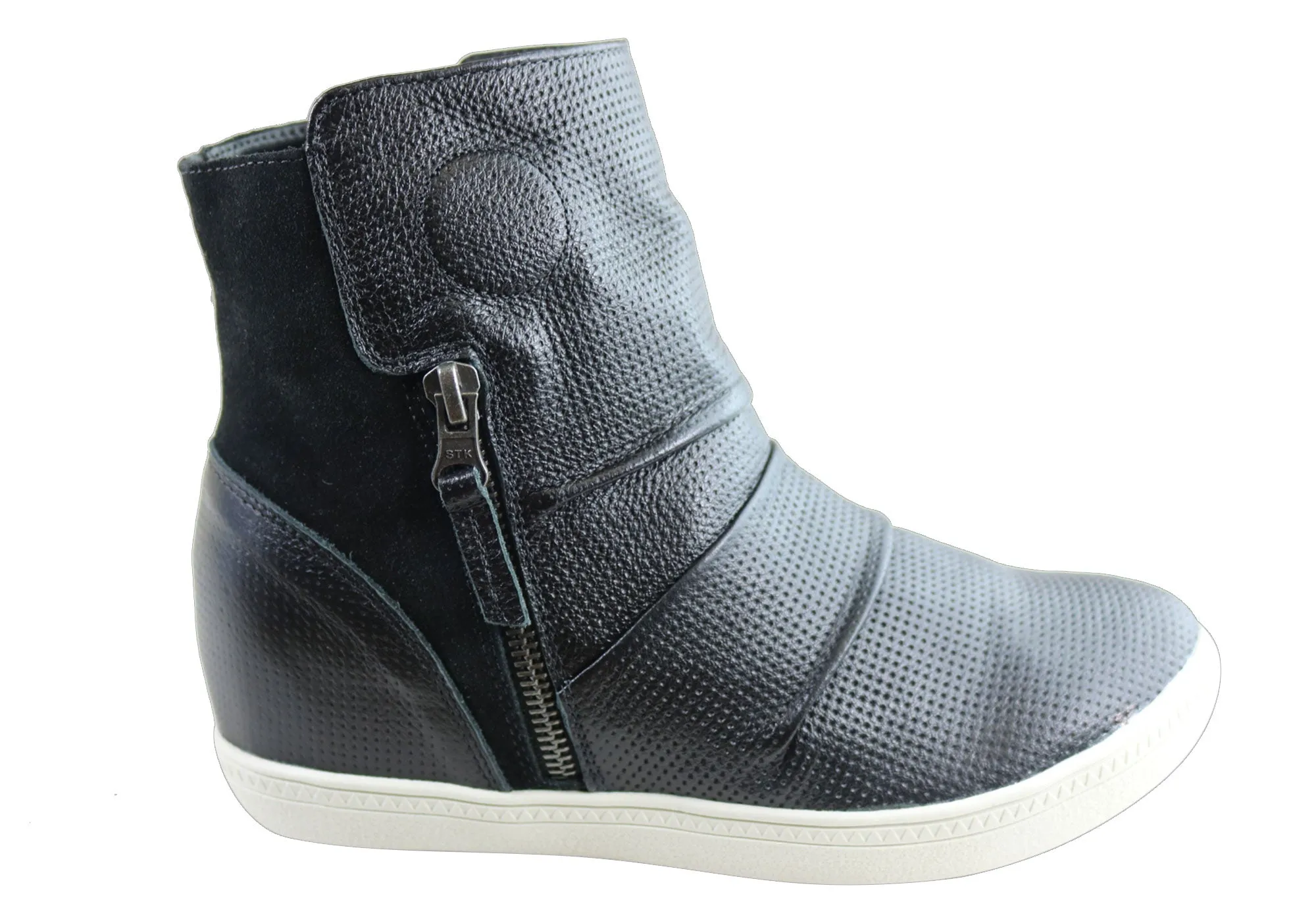 Padded Interior Windy Weather Orcade Siena Womens Comfortable Leather Ankle Boots Made In Brazil