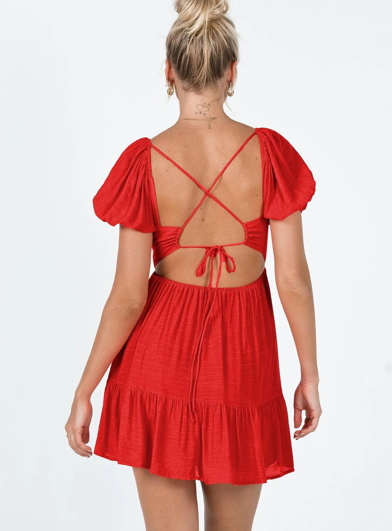 Ethan Mini Dress Red Street Ready Happy Glow