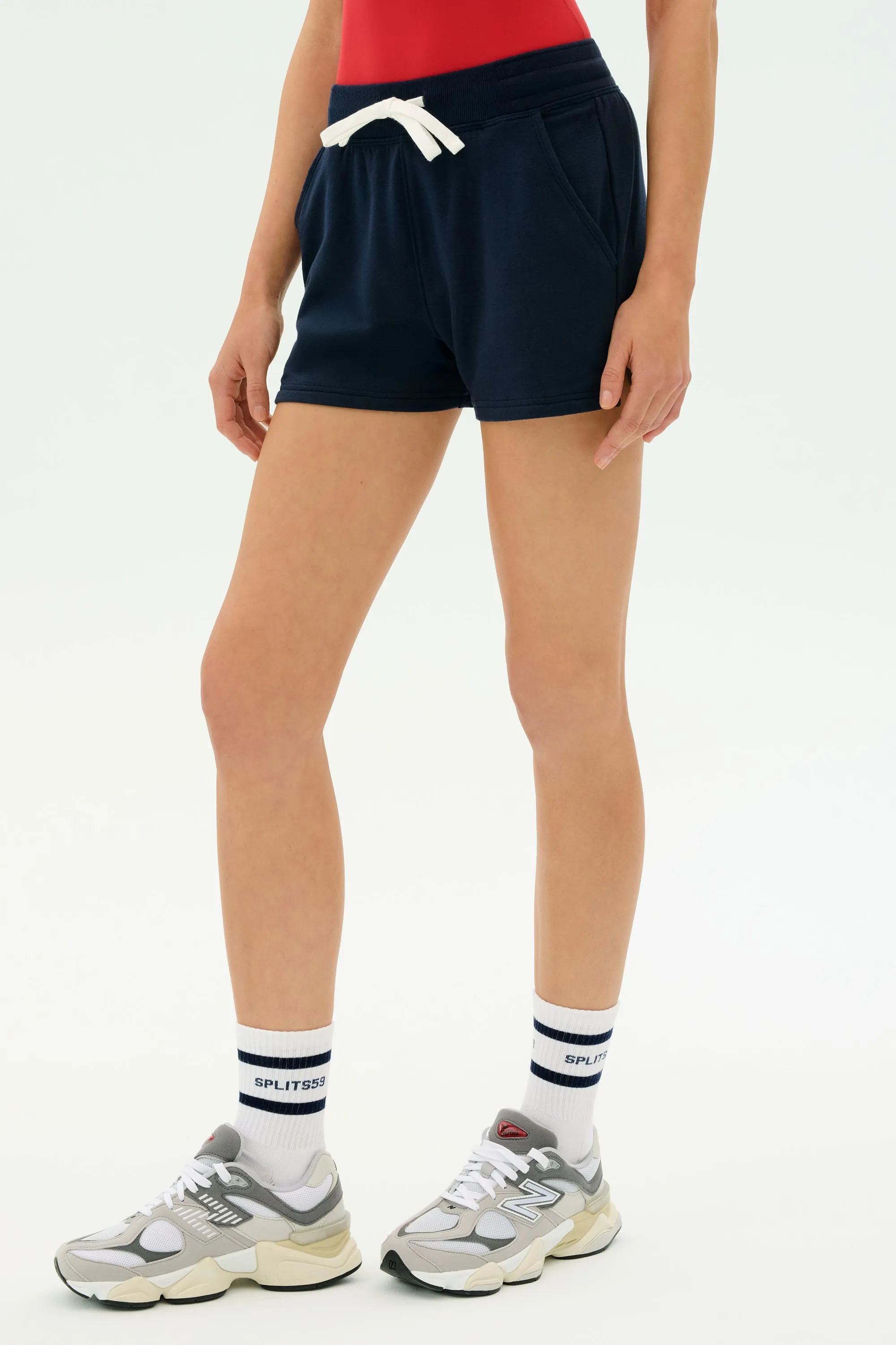 Reena Sweatshort - Indigo Heels Flex Wear
