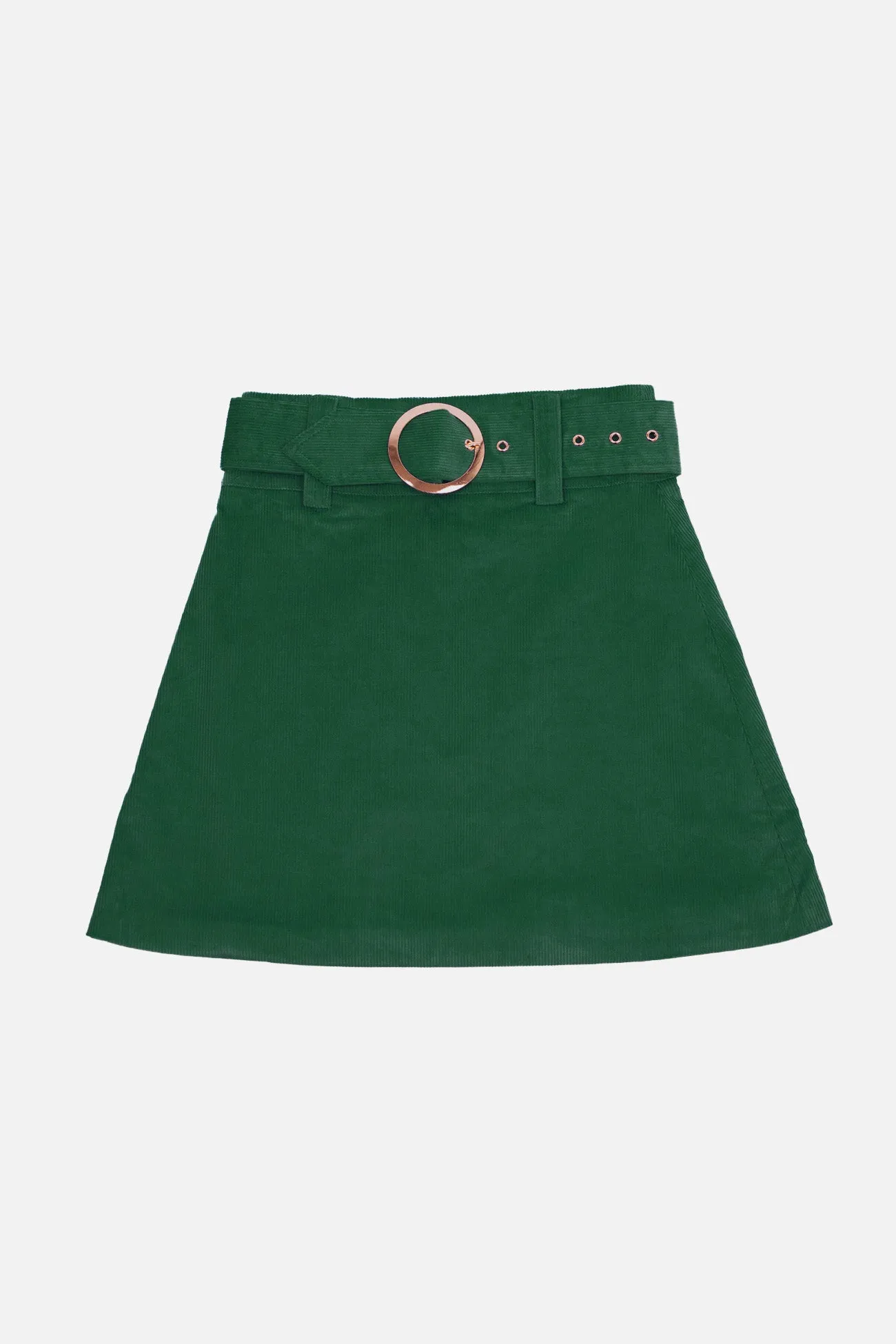 Exclusive 'Cher' Corduroy Green - Skirt Laidback Style