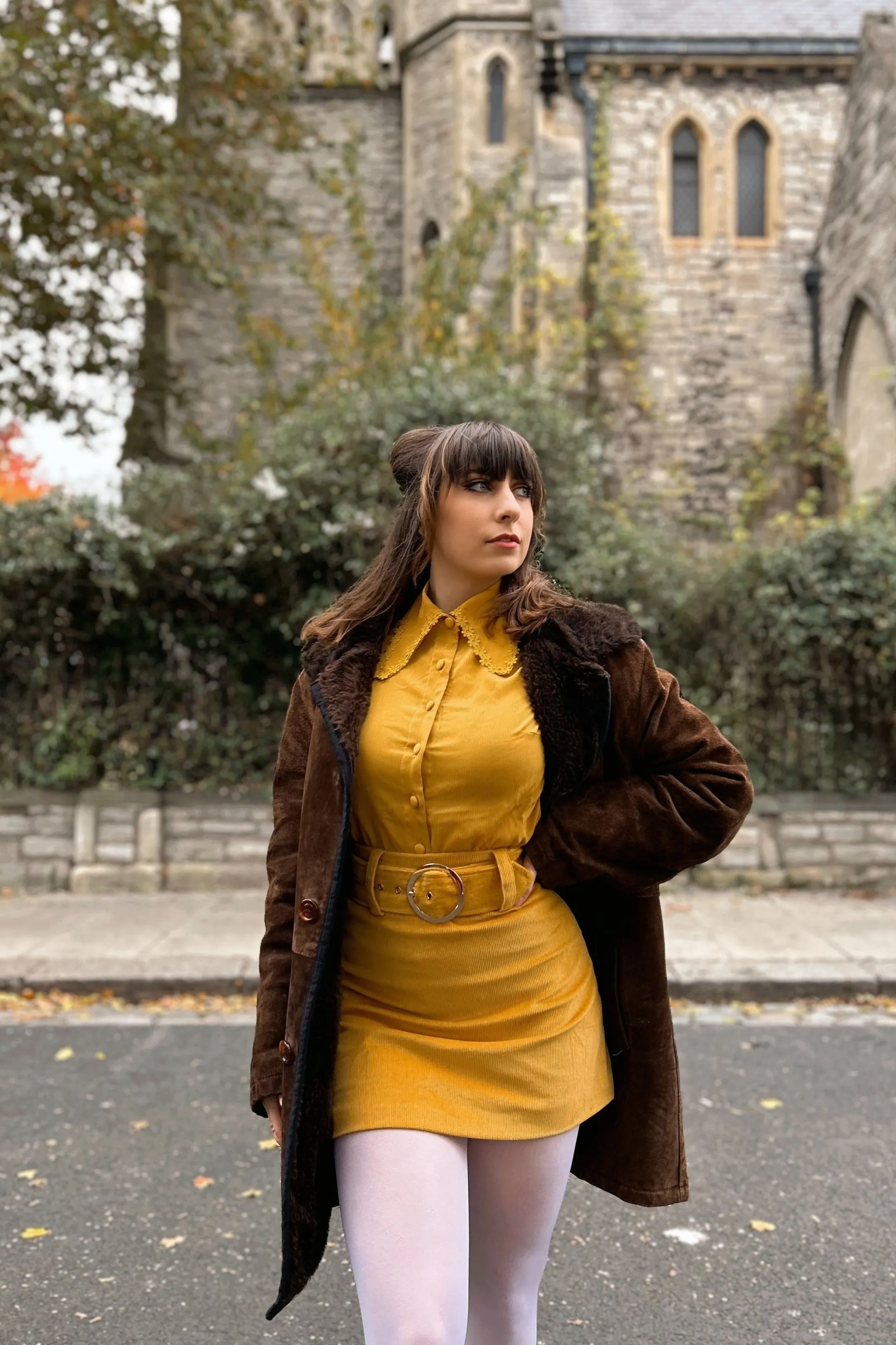 Street Vibe Exclusive 'Cher' Corduroy Mustard - Skirt