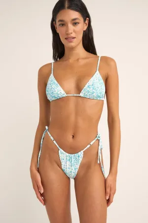 Supportive Fit Rhythm Womens Bikini Top Serenity Floral Slide Tri