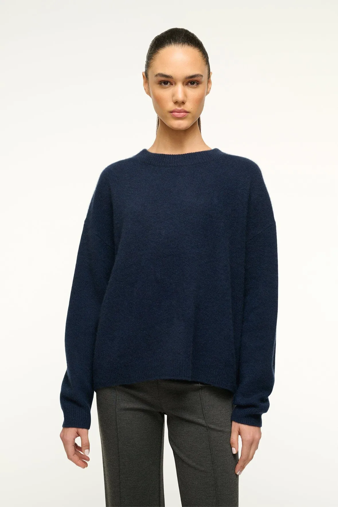Essential Outfit SERRANO CASHMERE RELAXED CREW | NAVY