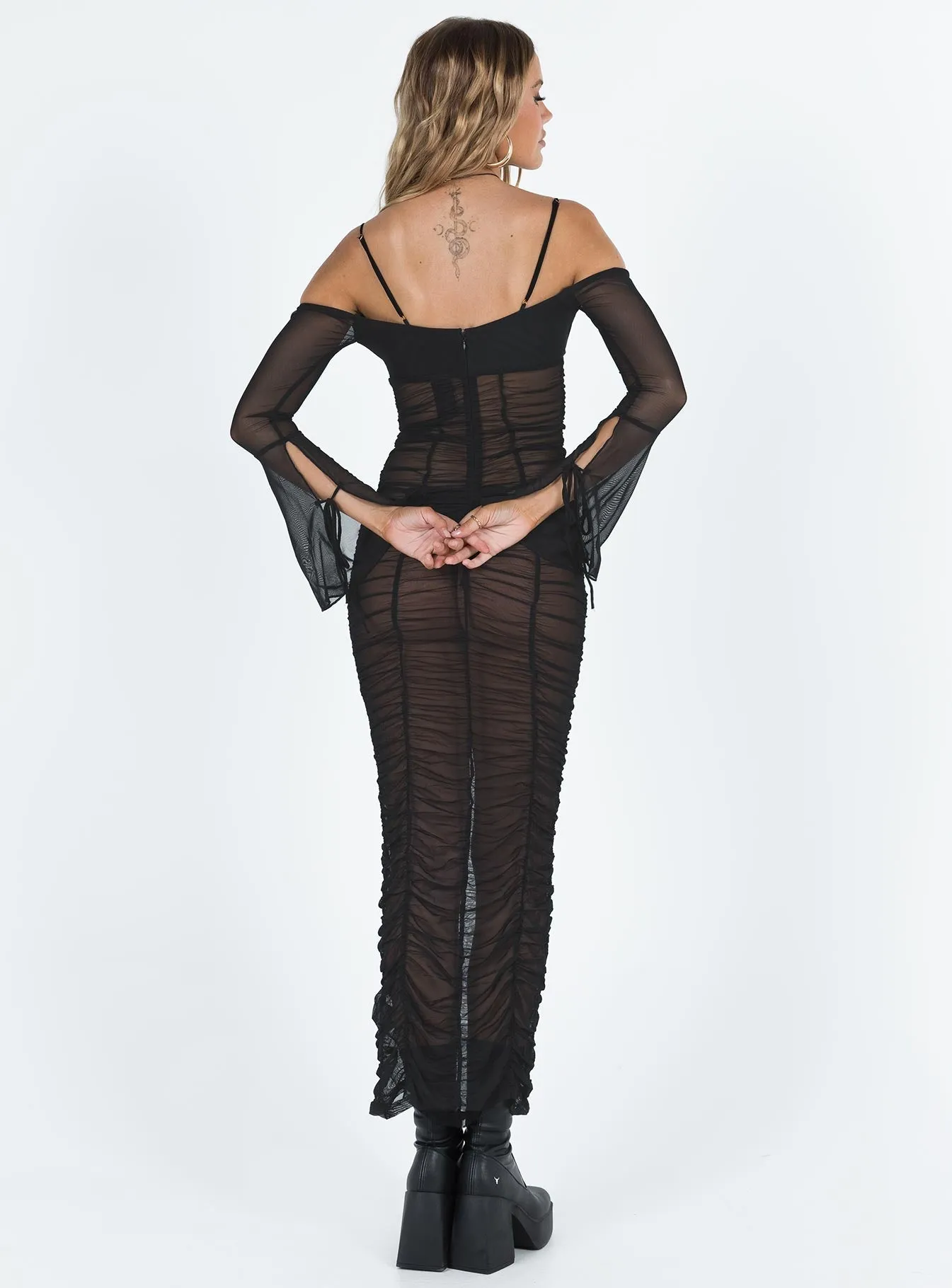 Air Layer Work Look JGR & STN Bellatrix Maxi Dress Black