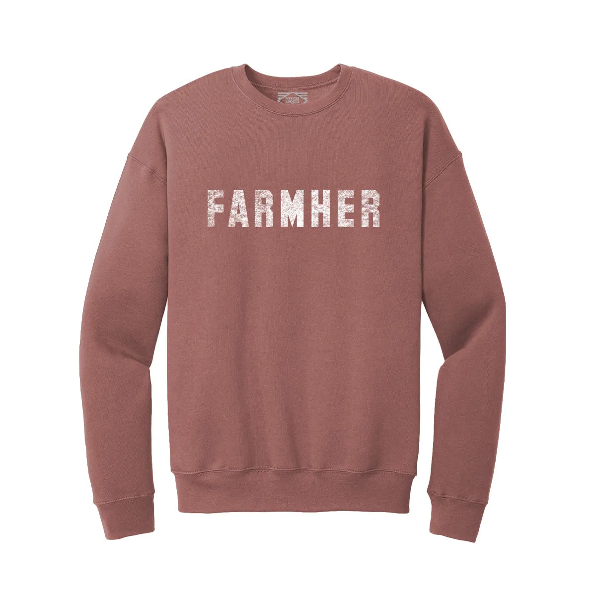 FarmHER Varsity Sponge Fleece Sweatshirt couple wear