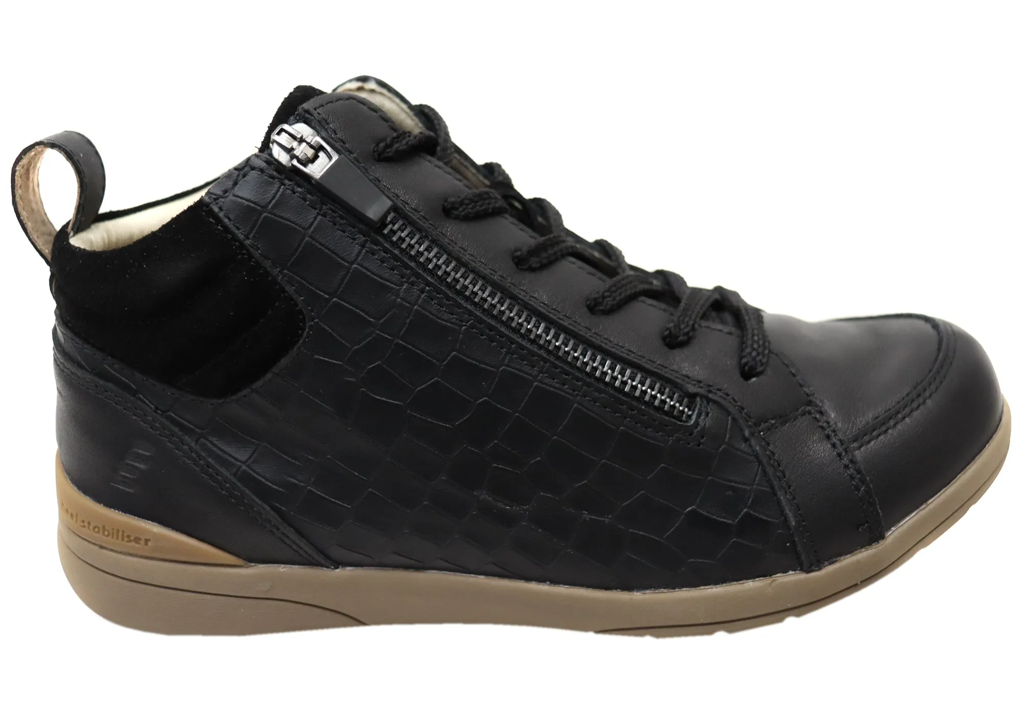 Urban Fit Work Day Homyped Odette Boot Womens Supportive Wide Fit Leather Ankle Boots