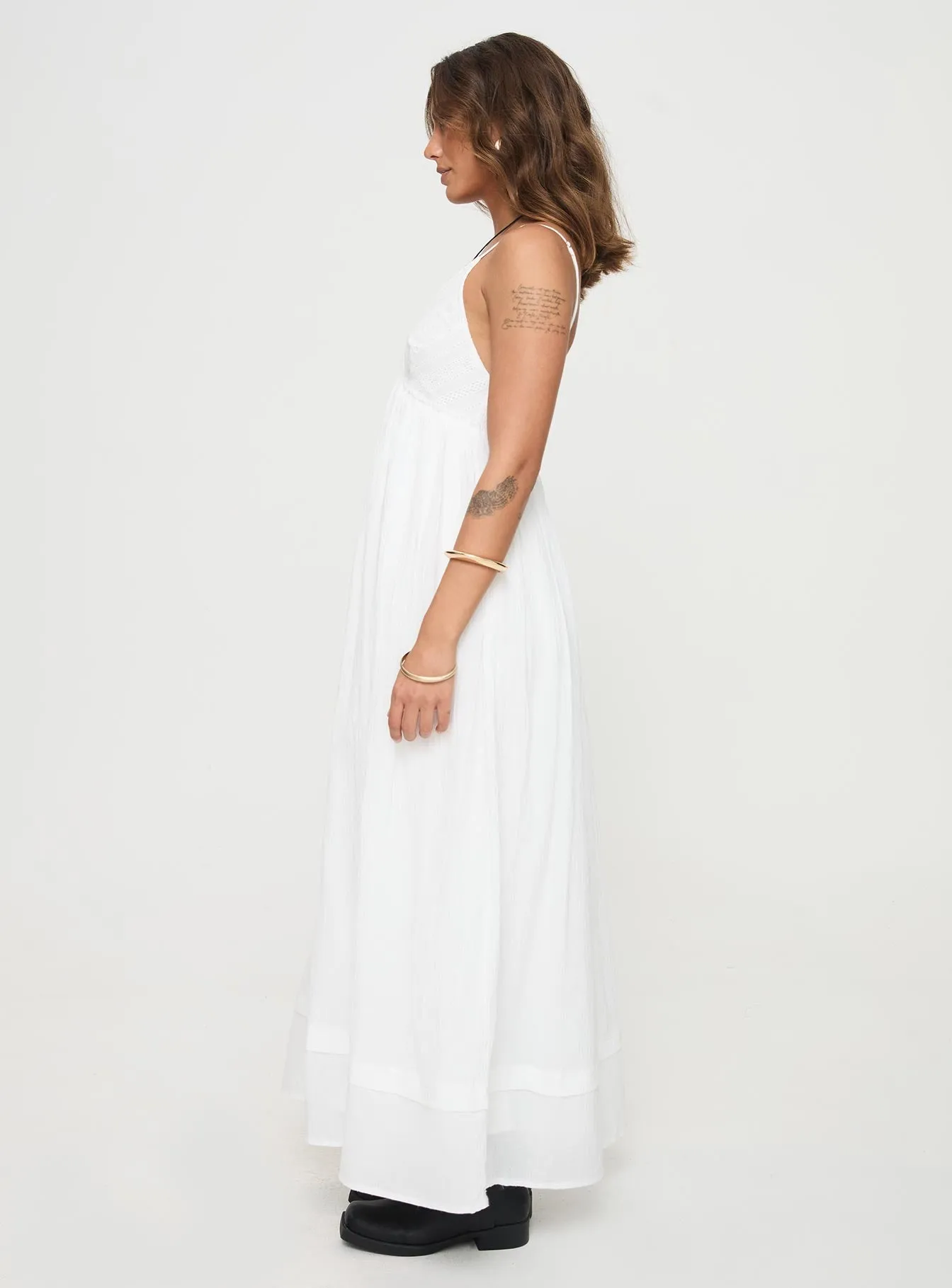 Airy Comfort Chic Harmony Eriksson Maxi Dress White