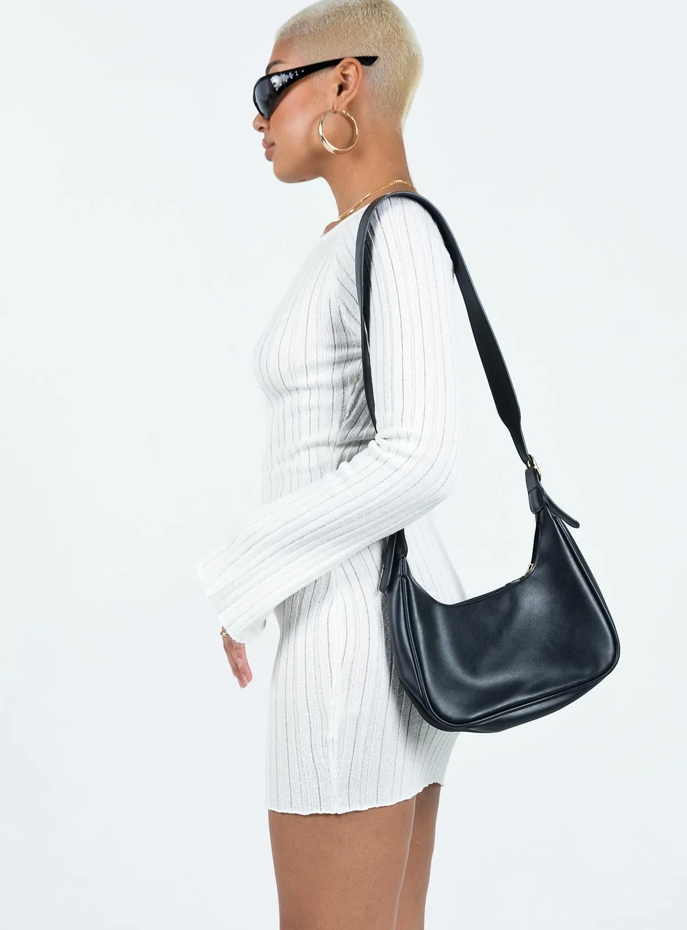 Santorini Knit Mini Dress White Day Love