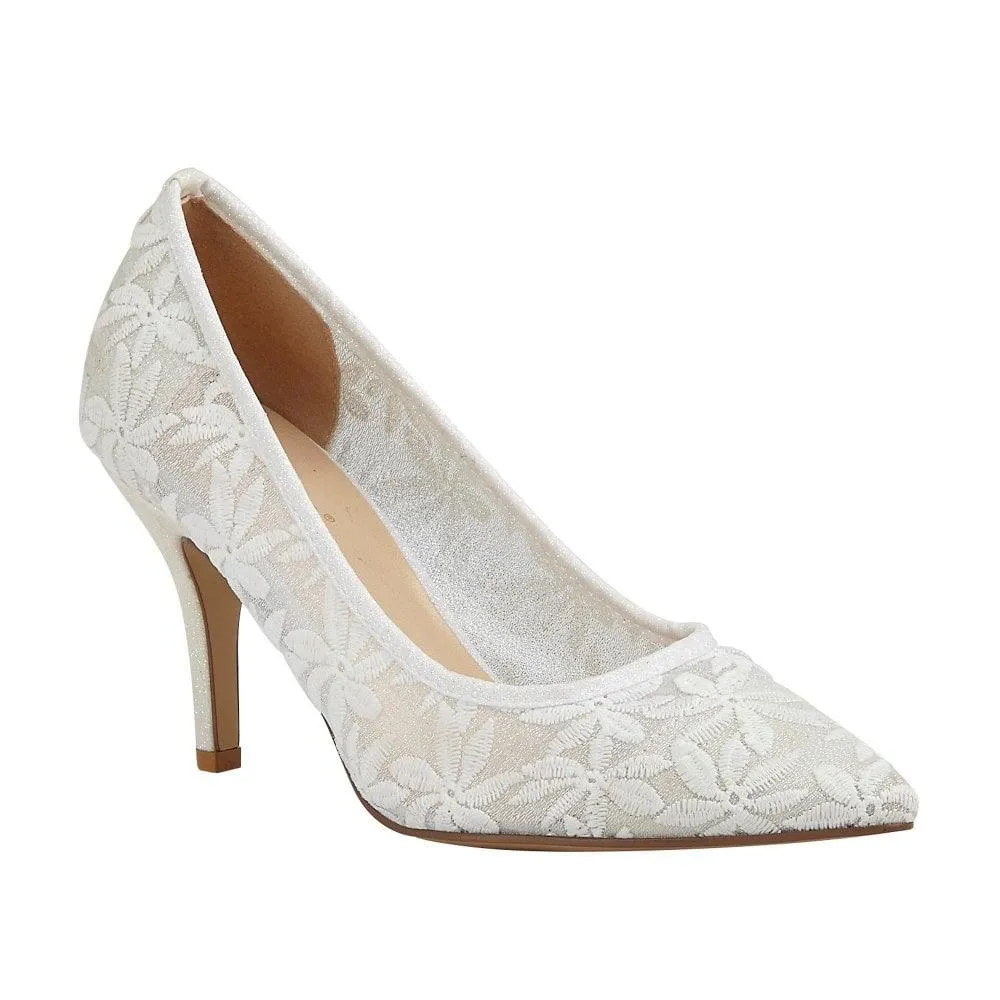 High Density Lotus Womens Shoe Briony White