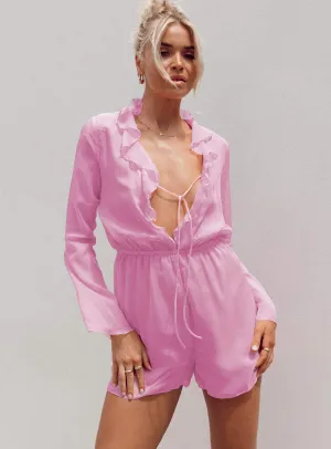 Tear-resistant Meadow Romper Pink