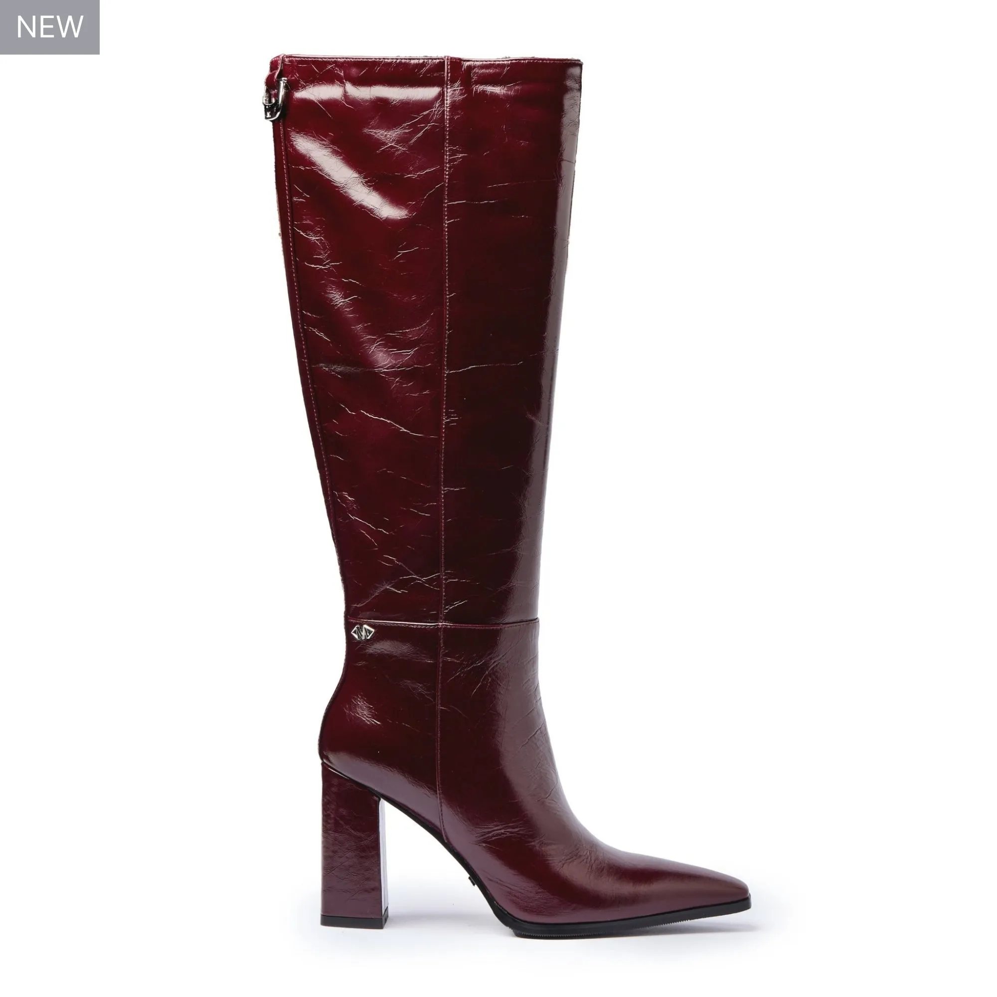 Sabelle Knee-high Boot Cranberry Closed Toe Glow Up