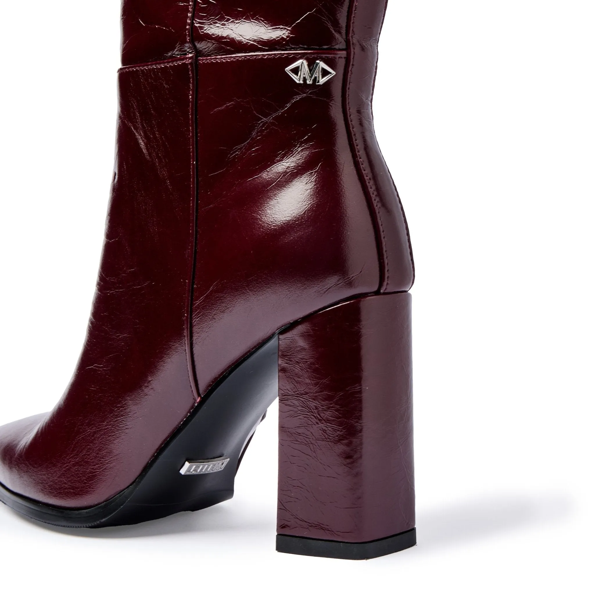 Bohemian Style Heels Sabelle Knee-high Boot Cranberry