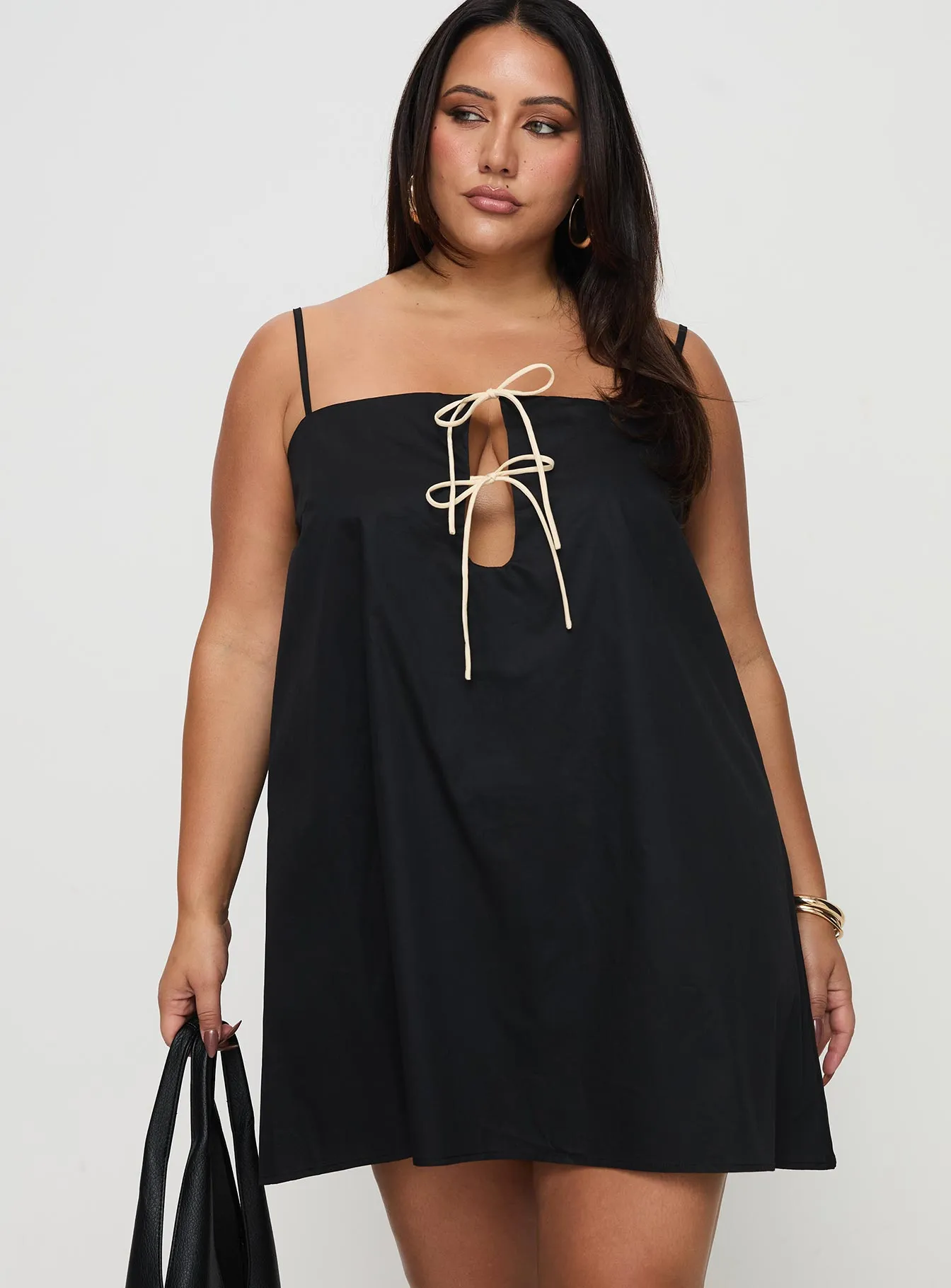 Belong Together Mini Dress Black Curve Natural Flow