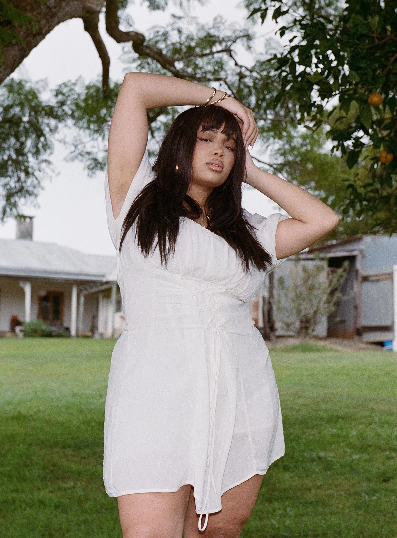 Pure Aesthetic Fauci Mini Dress White Curve