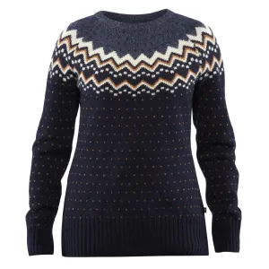 Microfiber Textile Fjallraven Womens Ovik Knit Sweater Dark Navy