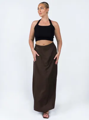 Baldwin Maxi Skirt Brown Style Preview