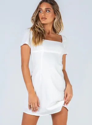 Relaxed day dress Morning Glow Hastings Mini Dress White