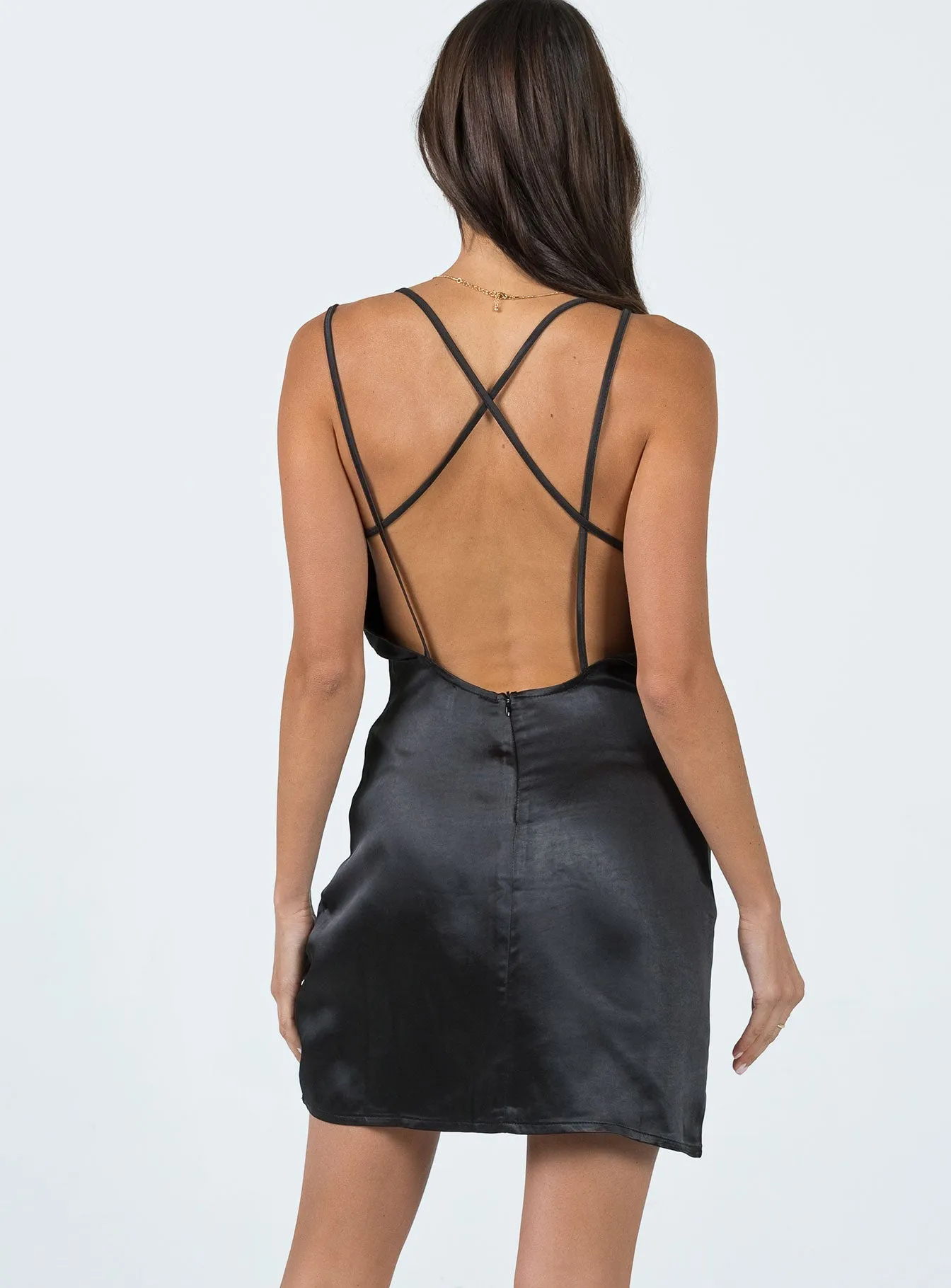 Colton Mini Dress Black Formal Aura