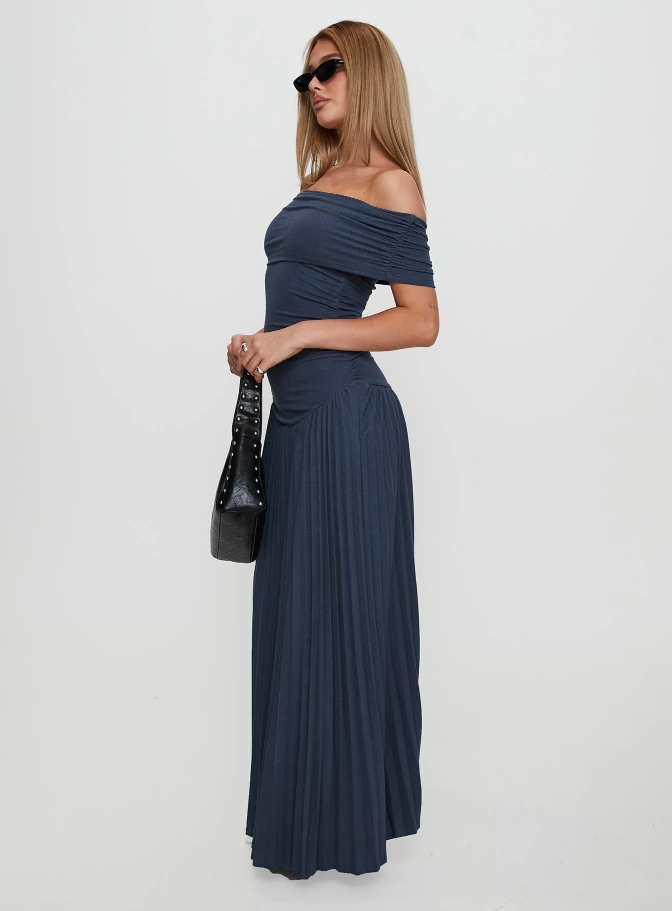 Field Of Dreams Maxi Dress Navy Layer Base