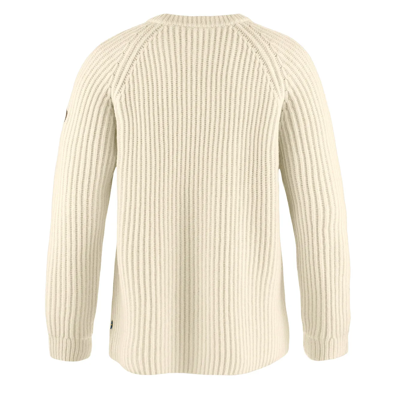 Fjallraven Womens Ovik Rib Sweater Chalk White ShrinkResistant Weave