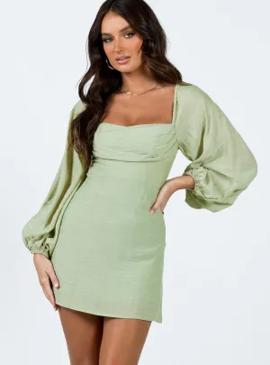 All Day Ready Warra Mini Dress Sage