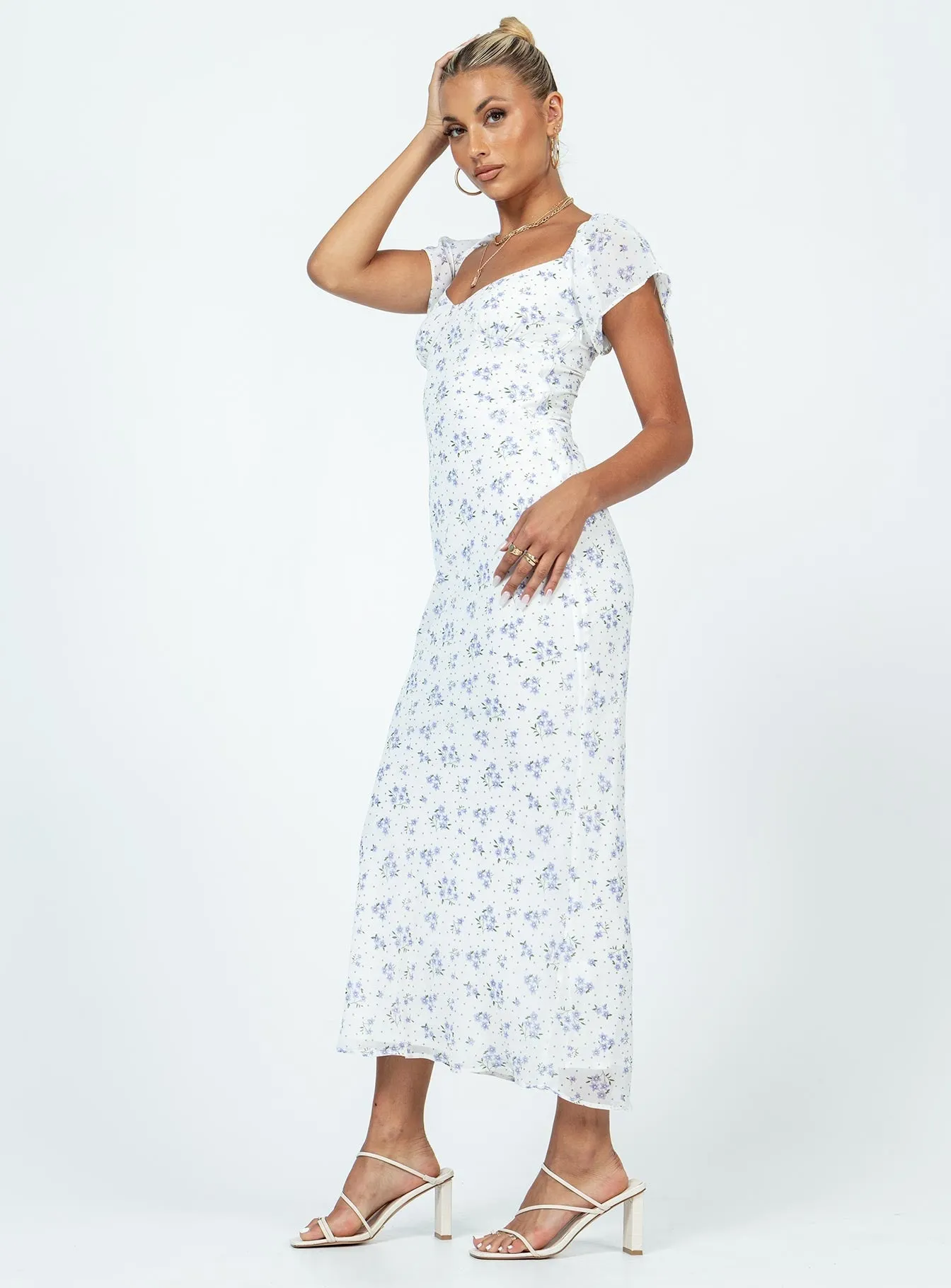 Special-Edition Relax Tones Hera Maxi Dress White Floral