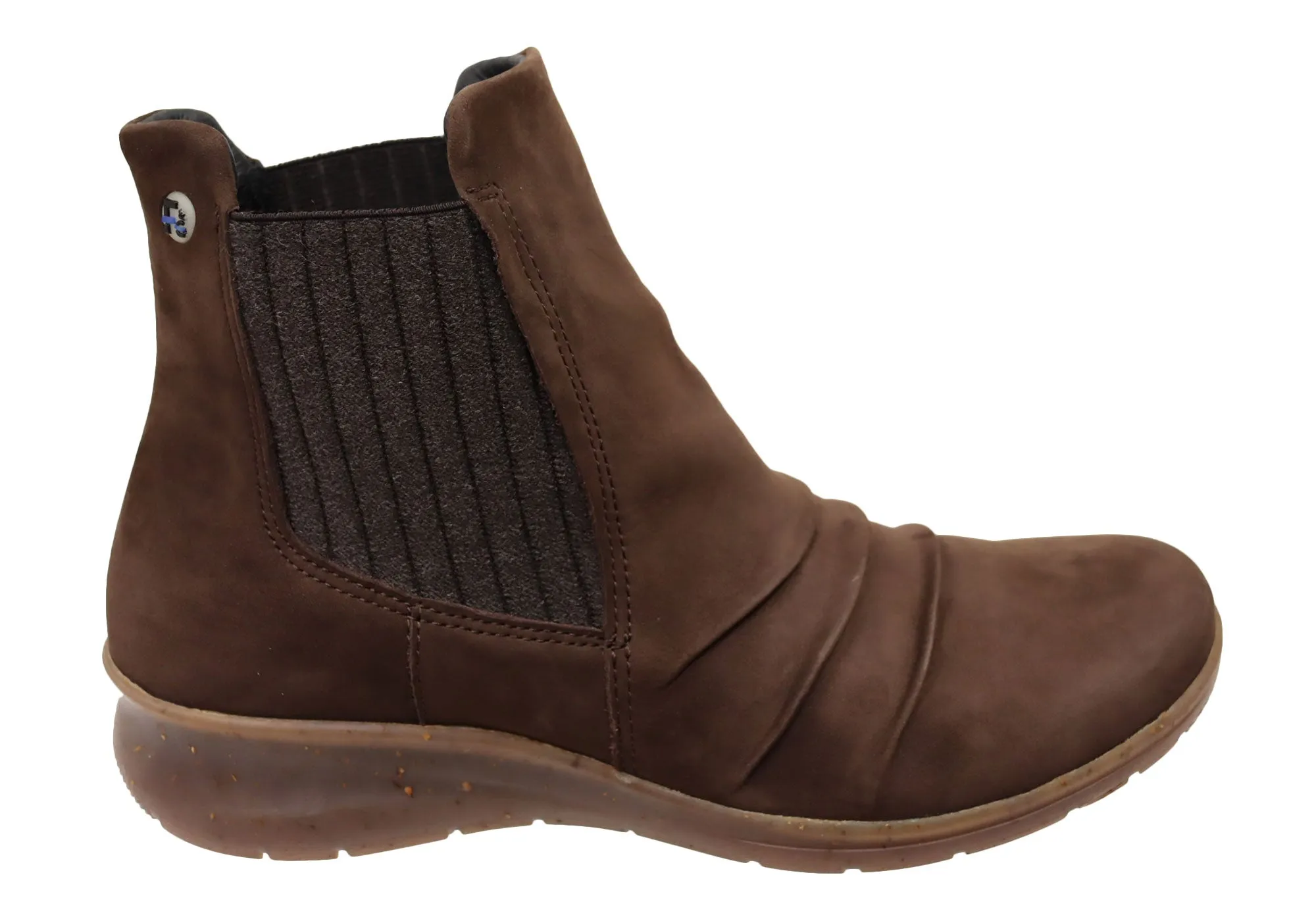 Quick Dry Technology Easy On Design Flex & Go Eboni Womens Comfortable European Leather Ankle Boots