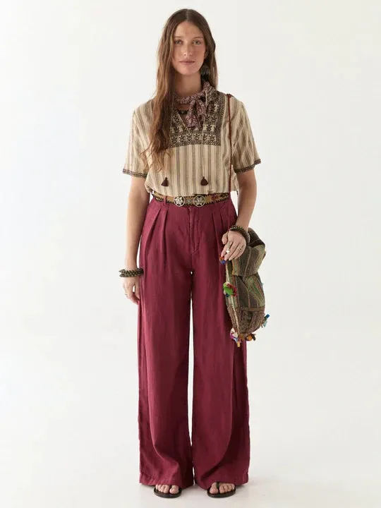 Comfy Waistband Maison Hotel Marisa Pant Berenson Sauvignon