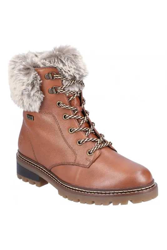 Remonte D0B74-24 in Brown Flexible Material Insulated Outdoor Explorer