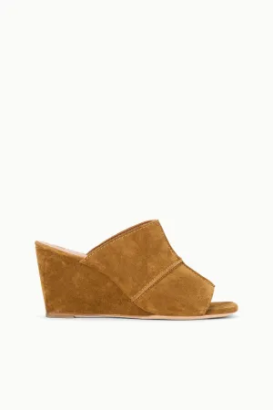 DANIELLA WEDGE | TAN Smooth Style Strappy Heeled Sandals