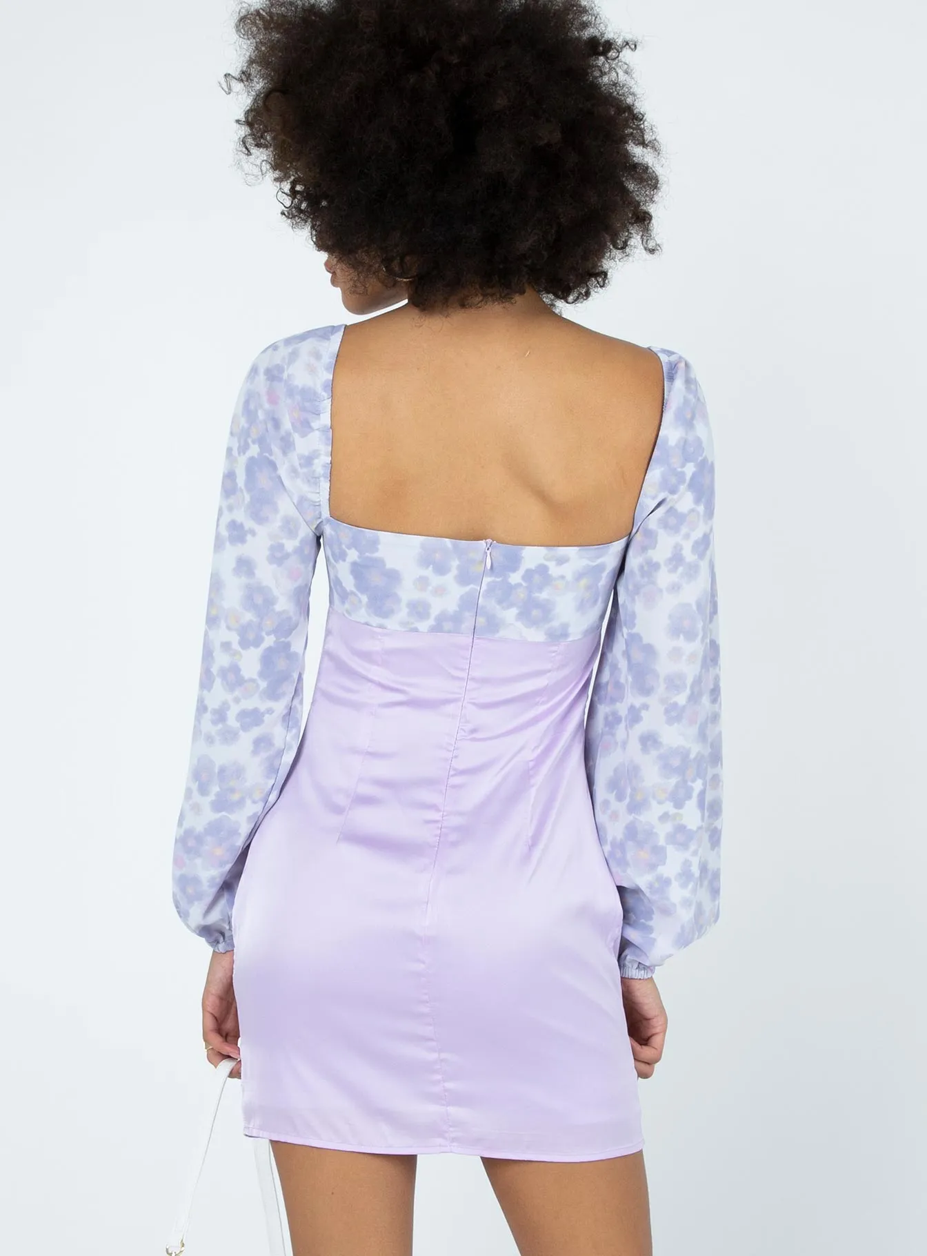 Delphine Mini Dress Purple Multi City Rhythm Polished look dress