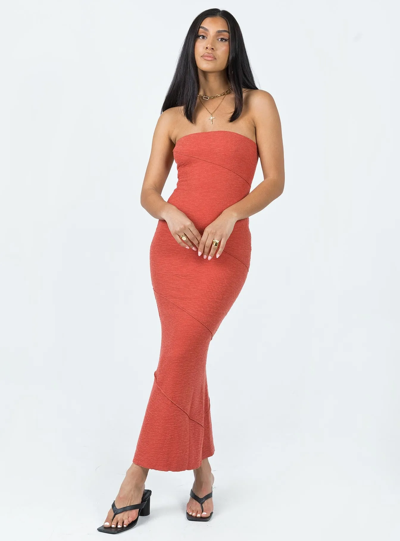 Oscar Midi Dress Rust Active Moments